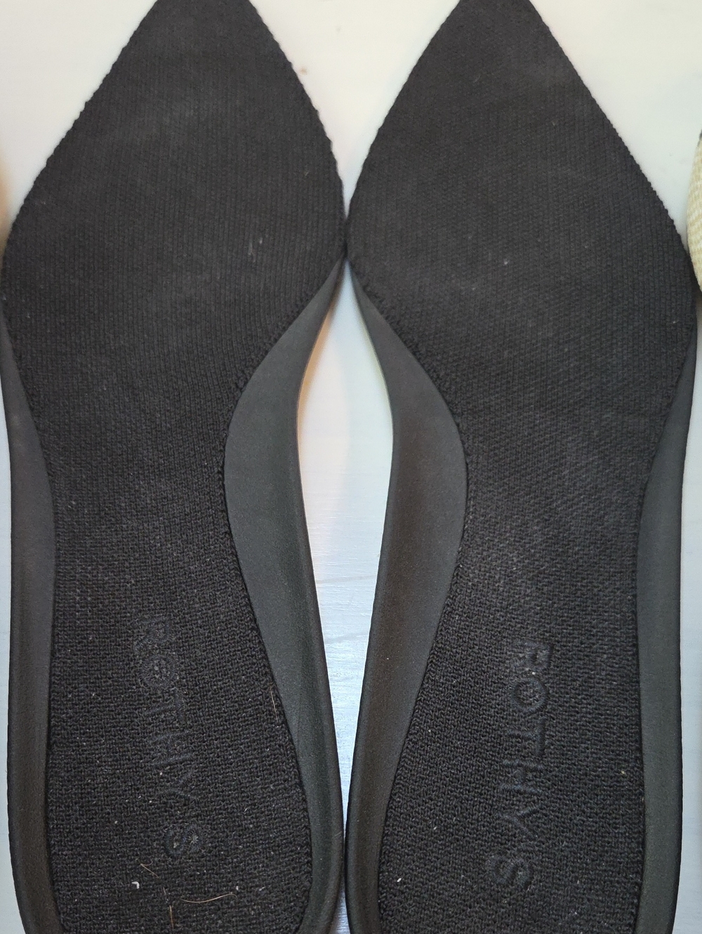 Rothy's The Point Cream Herringbone Pointed Flats - Picture 10 of 11